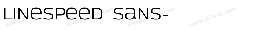 linespeed Sans字体转换